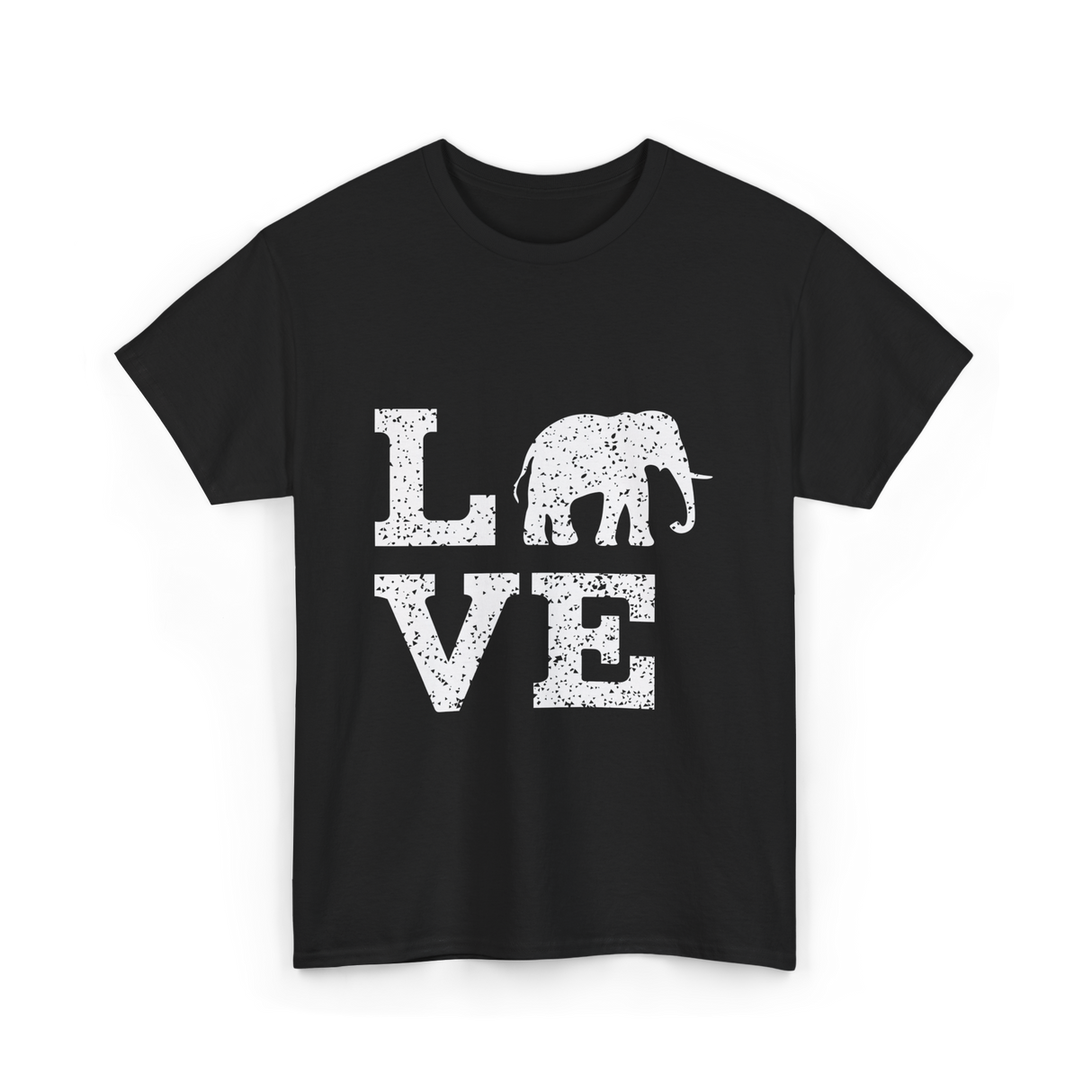 Love Elephants Elephant T-Shirt - Black