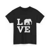 Love Elephants Elephant T-Shirt - Black