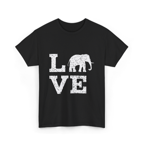 Love Elephants Elephant T-Shirt - Black