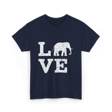 Love Elephants Elephant T-Shirt - Navy