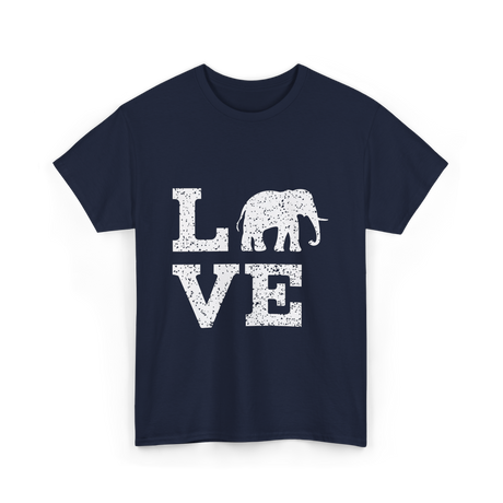 Love Elephants Elephant T-Shirt - Navy