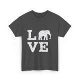 Love Elephants Elephant T-Shirt - Dark Heather