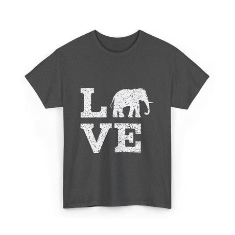 Love Elephants Elephant T-Shirt - Dark Heather