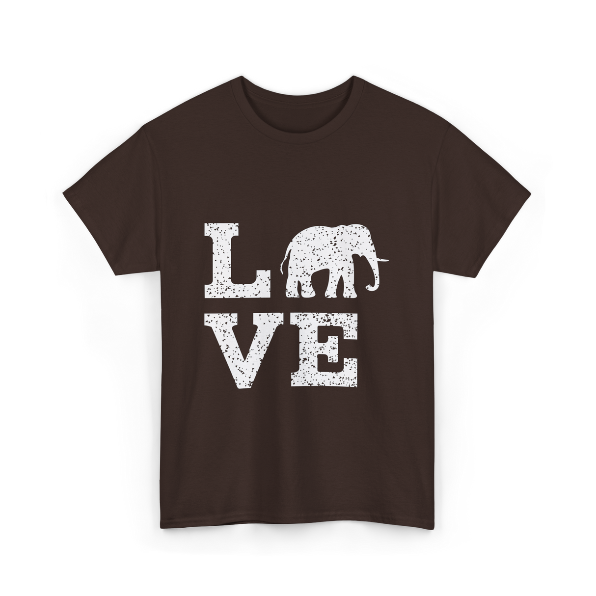 Love Elephants Elephant T-Shirt - Dark Chocolate