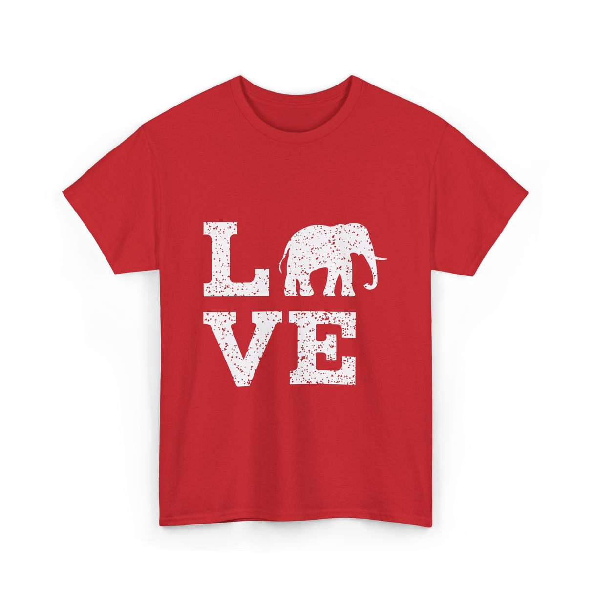 Love Elephants Elephant T-Shirt - Red