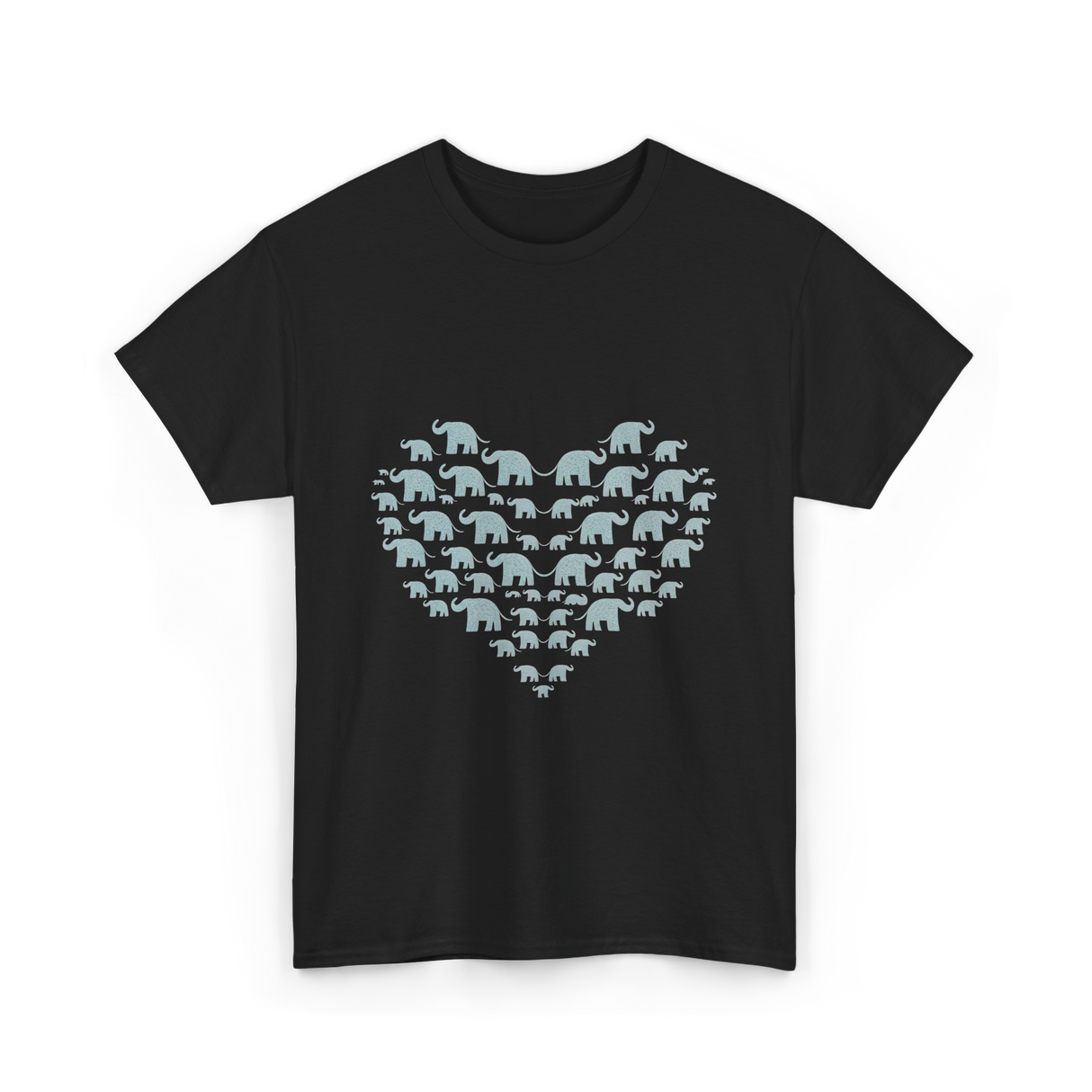 Love Elephants T-Shirt - Black