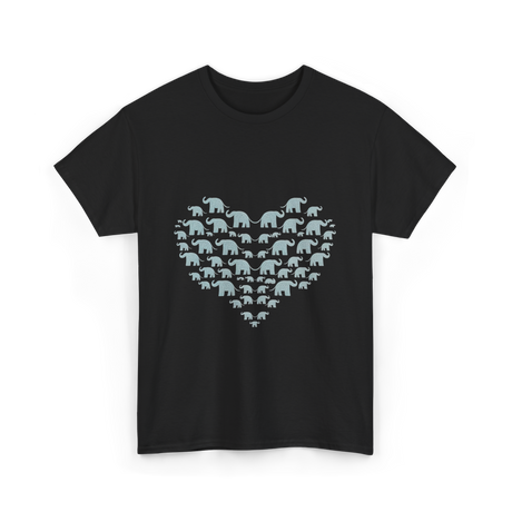 Love Elephants T-Shirt - Black