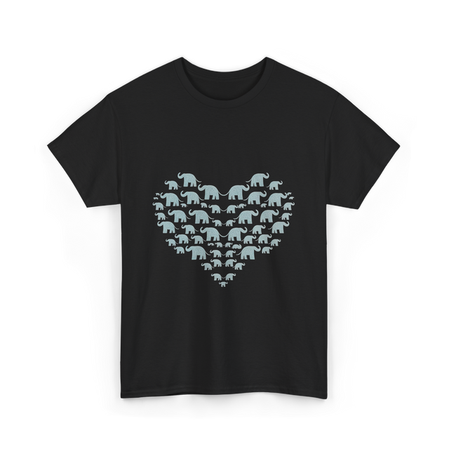 Love Elephants T-Shirt - Black