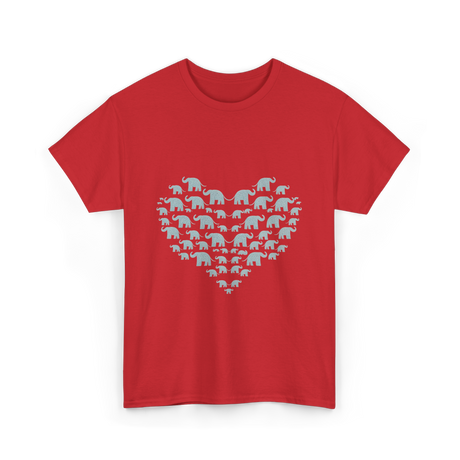 Love Elephants T-Shirt - Red