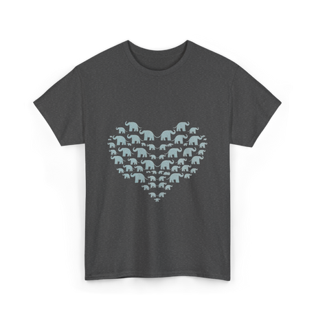 Love Elephants T-Shirt - Dark Heather