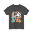 Love Flowers Pets T-Shirt - Dark Heather