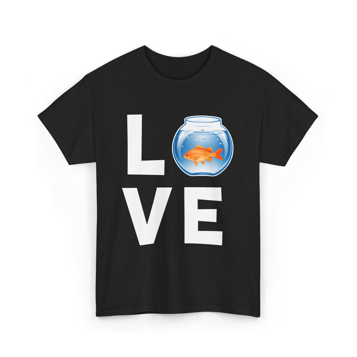 Love Goldfish Pet Fish Aquarist T-Shirt - Black