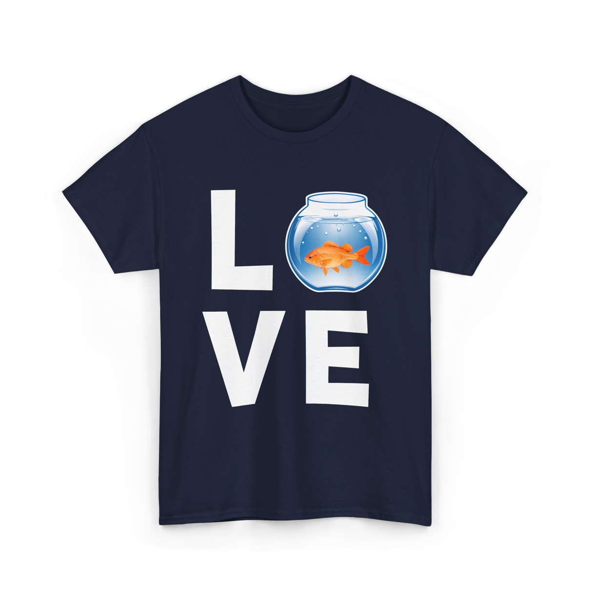 Love Goldfish Pet Fish Aquarist T-Shirt - Navy