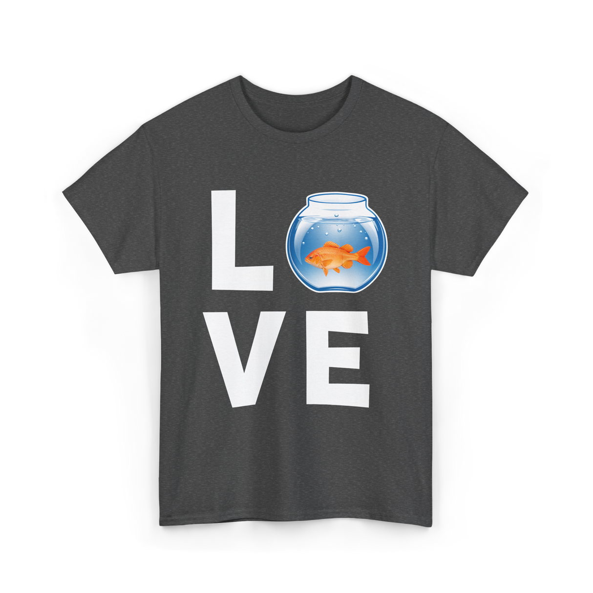 Love Goldfish Pet Fish Aquarist T-Shirt - Dark Heather