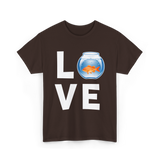 Love Goldfish Pet Fish Aquarist T-Shirt - Dark Chocolate