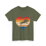 Love Horses Equestrian T-Shirt - Military Green