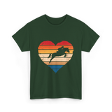 Love Horses Equestrian T-Shirt - Forest Green