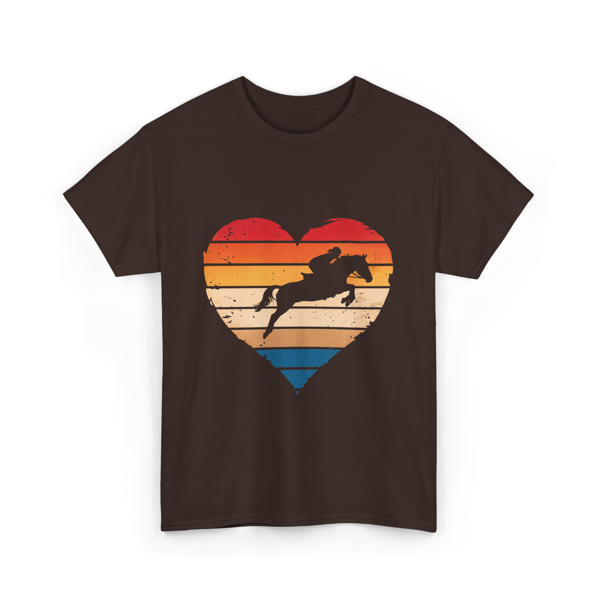 Love Horses Equestrian T-Shirt - Dark Chocolate