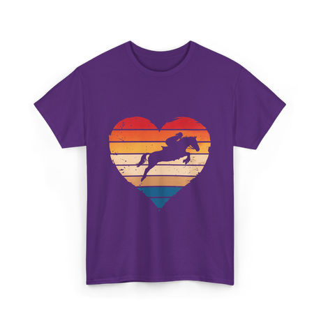 Love Horses Equestrian T-Shirt - Purple