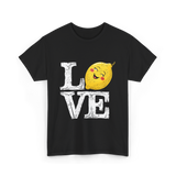 Love Lemon Citrus Summer Fruit T-Shirt - Black