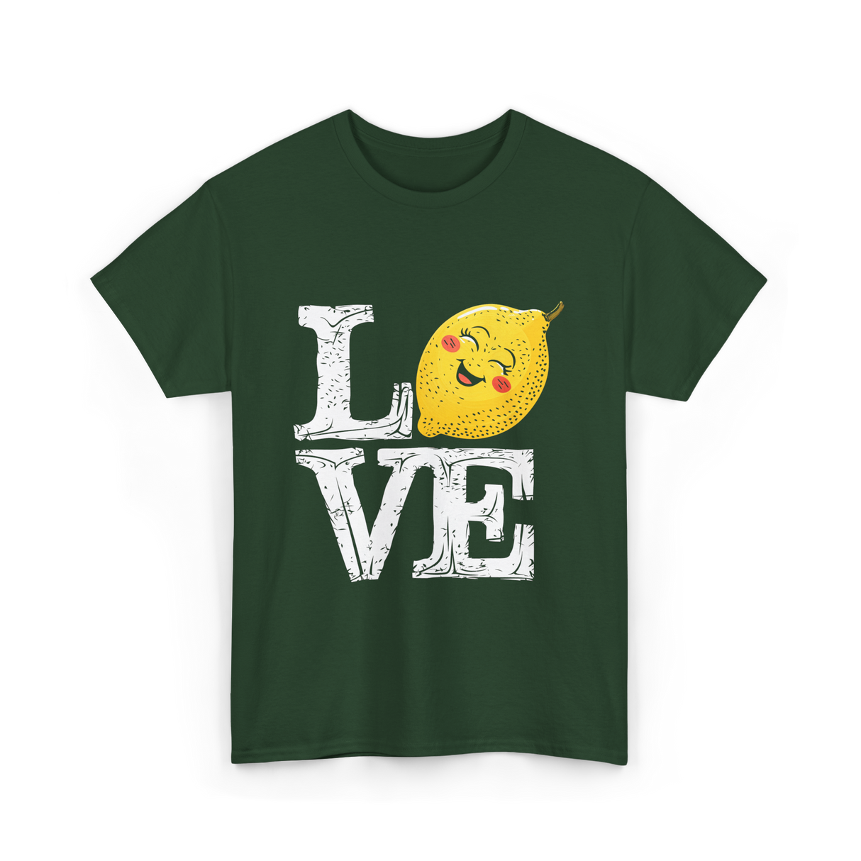 Love Lemon Citrus Summer Fruit T-Shirt - Forest Green