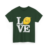 Love Lemon Citrus Summer Fruit T-Shirt - Forest Green