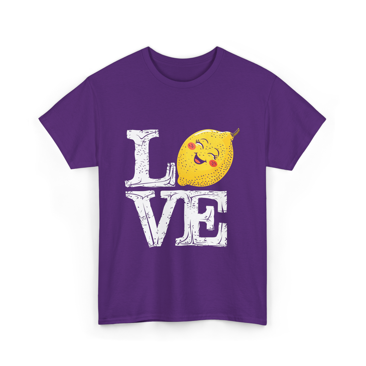 Love Lemon Citrus Summer Fruit T-Shirt - Purple