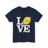 Love Lemon Citrus Summer Fruit T-Shirt - Navy