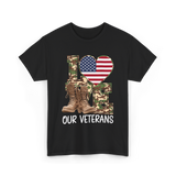 Love Our Veterans Veterans Day T-Shirt - Black