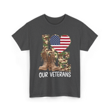 Love Our Veterans Veterans Day T-Shirt - Dark Heather