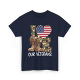 Love Our Veterans Veterans Day T-Shirt - Navy