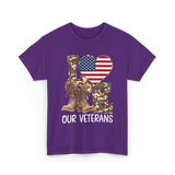 Love Our Veterans Veterans Day T-Shirt - Purple