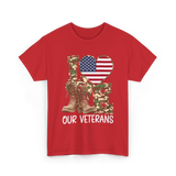 Love Our Veterans Veterans Day T-Shirt - Red