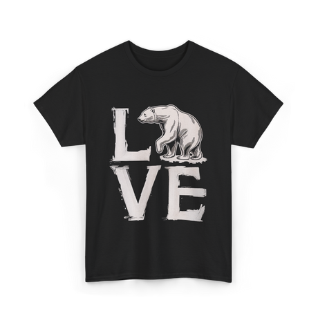 Love Polar Bear Conservation T-Shirt - Black