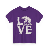 Love Polar Bear Conservation T-Shirt - Purple