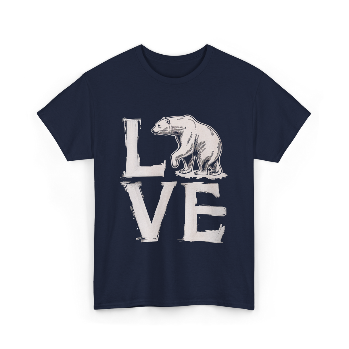 Love Polar Bear Conservation T-Shirt - Navy