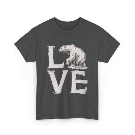 Love Polar Bear Conservation T-Shirt - Dark Heather