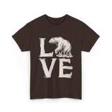 Love Polar Bear Conservation T-Shirt - Dark Chocolate