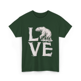 Love Polar Bear Conservation T-Shirt - Forest Green