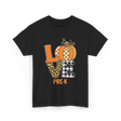 Love Pre-K Pumpkin Teacher T-Shirt - Black