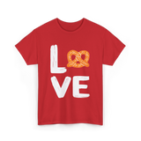 Love Pretzel Pretzels T-Shirt - Red