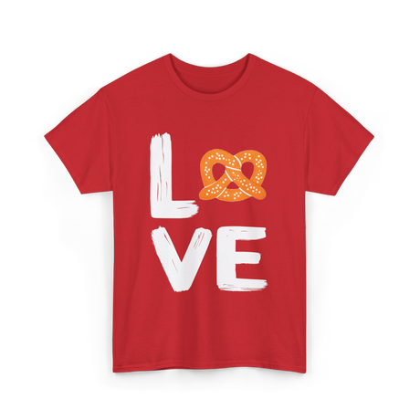 Love Pretzel Pretzels T-Shirt - Red