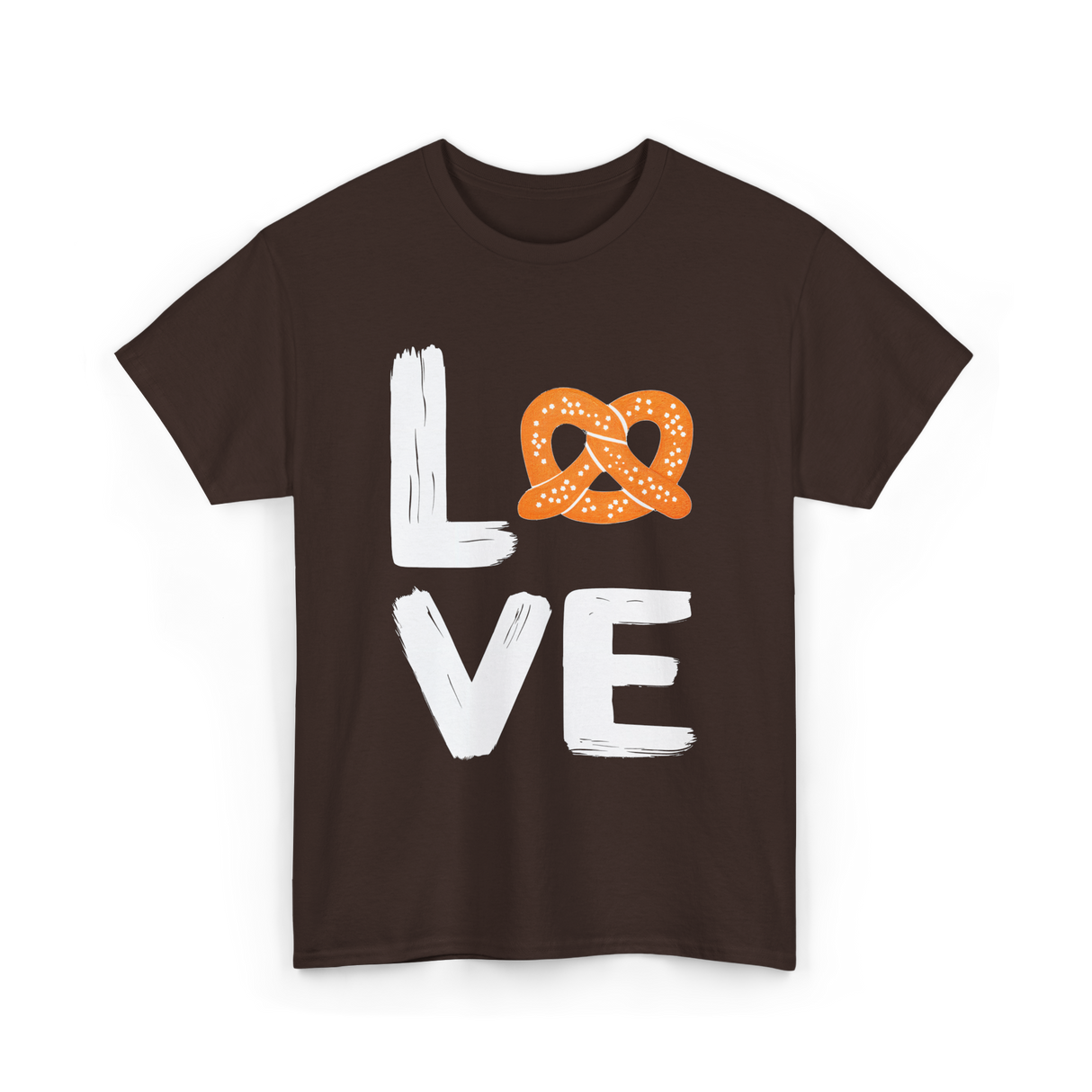 Love Pretzel Pretzels T-Shirt - Dark Chocolate