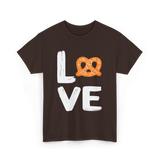 Love Pretzel Pretzels T-Shirt - Dark Chocolate