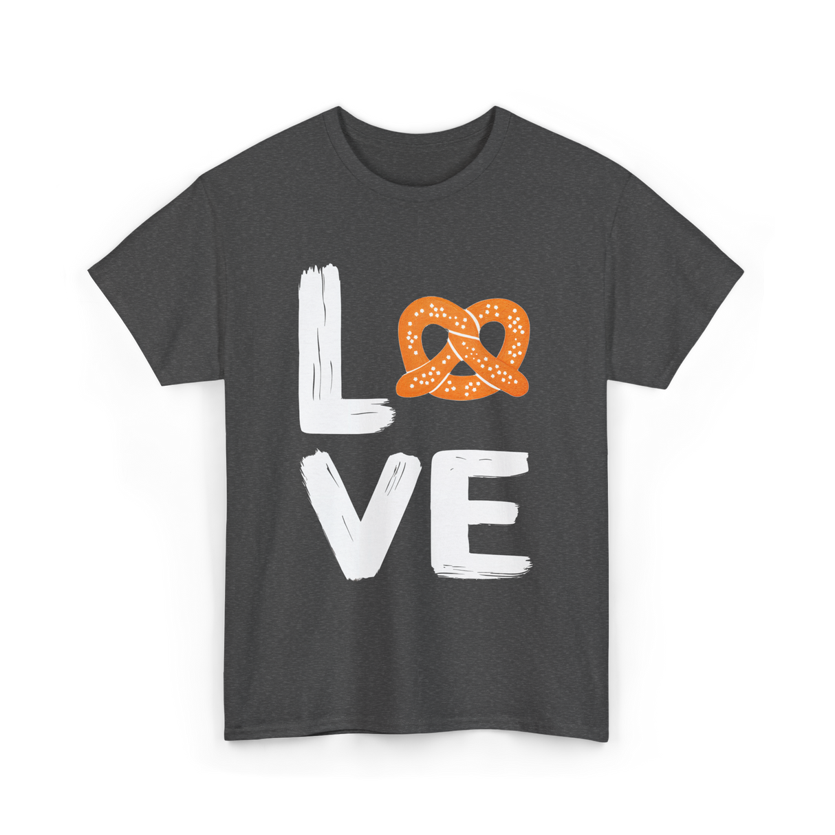 Love Pretzel Pretzels T-Shirt - Dark Heather