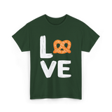 Love Pretzel Pretzels T-Shirt - Forest Green