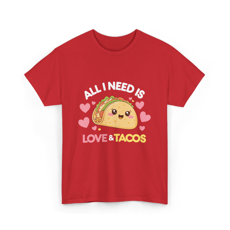 Love Tacos T-Shirt - Red