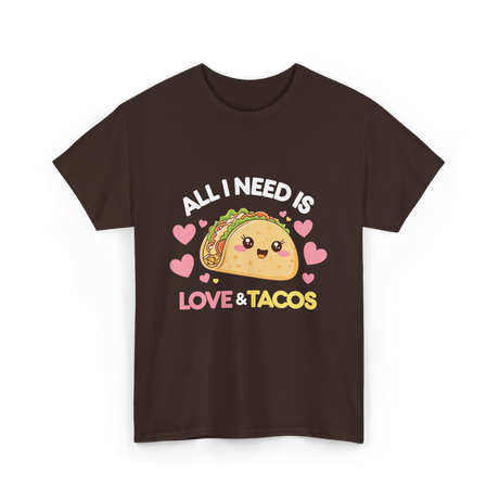 Love Tacos T-Shirt - Dark Chocolate