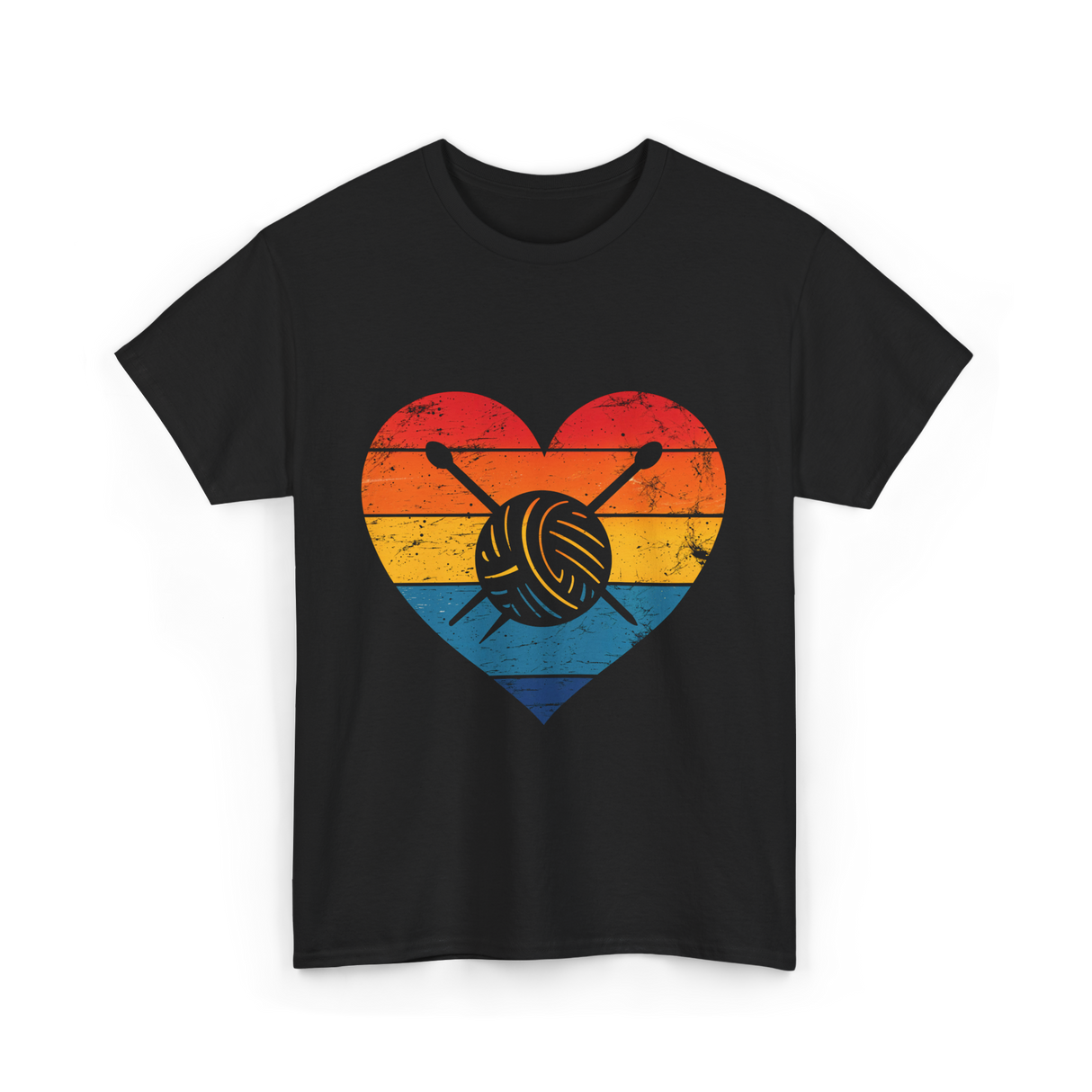 Love Yarn Knitting Knitter T-Shirt - Black