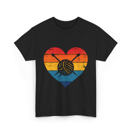 Love Yarn Knitting Knitter T-Shirt - Black